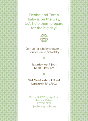 Baby Shower Invitation - Mommy-to-Be