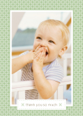 Baby Thank You Card with photo