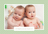 Baby Thank You Card with photo