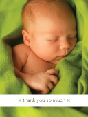 Baby Thank You Card with photo