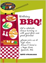 Birthday Party Invitation - bbq time!