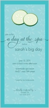 Bachelorette Party Invitation - cucumbers Bachelorette Party Invitation - cucumbers
