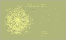 Place Card - dandelion affair Place Card - dandelion affair