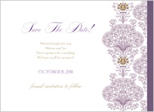 Save the Date Card - lacy bouquets Save the Date Card - lacy bouquets