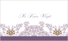 Place Card - lacy bouquets