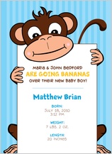 Birth Announcement - going bananas
