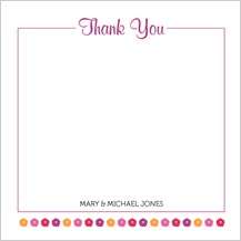 Wedding Thank You Card - fresh bouquet