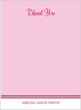 Baby Thank You Card - baby monostripe Baby Thank You Card - baby monostripe