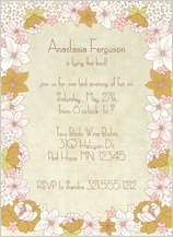Bachelorette Party Invitation - tiny floral bachelorette party invite Bachelorette Party Invitation - tiny floral bachelorette party invite