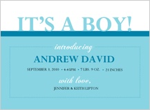 Birth Announcement - elegant arrival