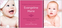 Birth Announcement with photo - meet the little one Birth Announcement with photo - meet the little one