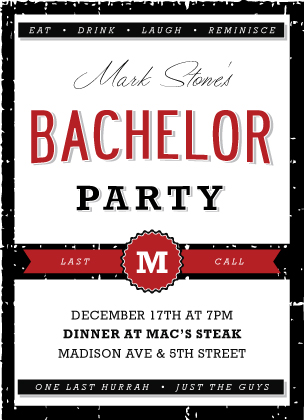 Bachelor Party Invitations on Bachelor Party Invitations   Announcements By Looklovesend