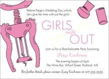 Bachelorette Party Invitation - girls night out Bachelorette Party Invitation - girls night out