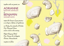 Wedding Invitation - shells