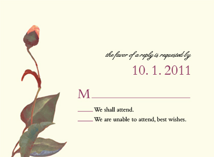 Response Card - PEONIES