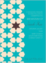 Bar Mitzvah Party Invitation - starry net