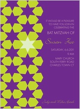 Bat Mitzvah Party Invitation - starlit