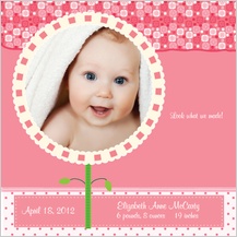 Birth Announcement with photo - homemade Birth Announcement with photo - homemade