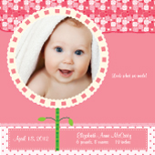 Birth Announcement with photo