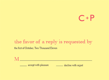 Response Card - CHERRY BLOSSOMS