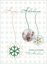 Christmas Cards - dancing snowflakes
