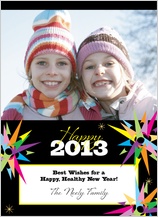 New Year's Cards - new years burst New Year's Cards - new years burst