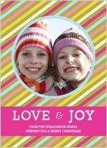 Christmas Cards - yummy stripes holiday