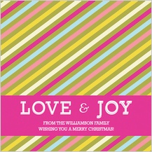 Christmas Cards - yummy stripes holiday