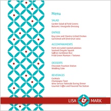 Menu - decorative zircon Menu - decorative zircon