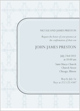Confirmation Invitation - decorative cross