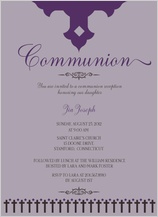 First Communion Invitation - communion crosses