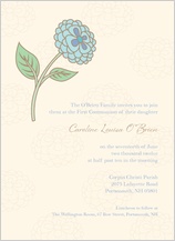 First Communion Invitation - religious charm