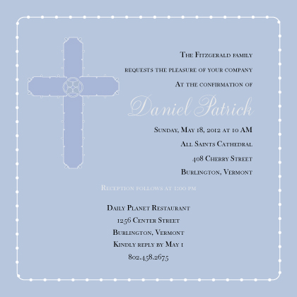 Confirmation Invitation - confirmation announcement