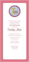 First Communion Invitation - stained glass window