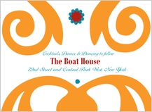 Reception Card - motif blend