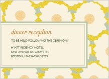 Reception Card - gentle flower