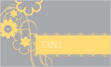 Place Card - swirling blooms Place Card - swirling blooms