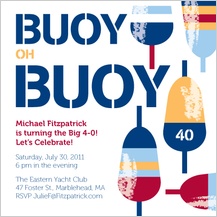 Birthday Party Invitation - buoy oh buoy! Birthday Party Invitation - buoy oh buoy!
