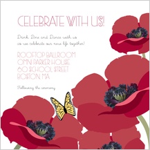 Reception Card - poppy love