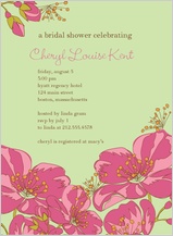 Wedding Shower Invitation - very floral