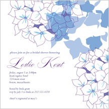 Wedding Shower Invitation - hydrangea showers