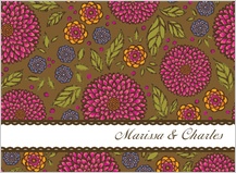 Wedding Thank You Card - garden party
