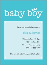 Birth Announcement - baby crown