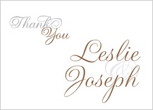 Wedding Thank You Card - simplicity
