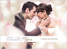 Wedding Thank You Card with photo - simplicity