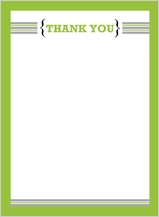 Thank You - modern stripes