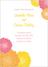 Save the Date Card - zinnia burst Save the Date Card - zinnia burst