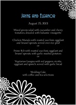 Menu - black and white Menu - black and white