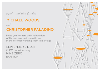 Wedding Invitation same sex - Geometric