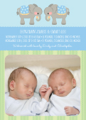Multiples Birth Announcement with photo